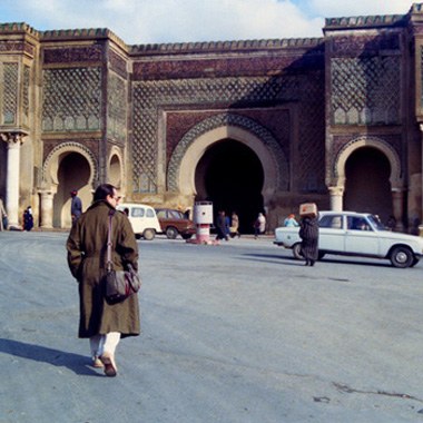 Viaje a Marruecos: Mequinez, puerta Bab Mansour